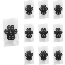 毛皇上 狗狗隱形足貼 4入, 黑色, 10套