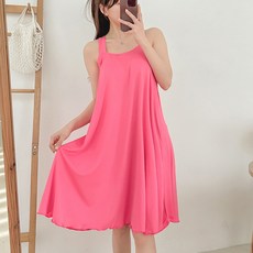 코코드림 여성용 냉감 썬샤인 리조트룩 캡내장 이지웨어 잠옷 원피스