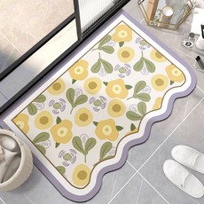 Witherhome可愛花朵波浪多功能墊, 淺紫色