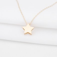 루키스톤 여성용 14k 아리네 별 목걸이 + 쇼핑백