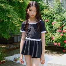 에스엠투 바디수트 + 스커트 수영복 세트