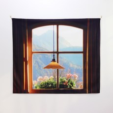 모노니크 윈도우 감성 패브릭 포스터