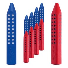 FABER-CASTELL 輝柏 Grip 2001 橡皮擦, 10個, 藍色, 紅色