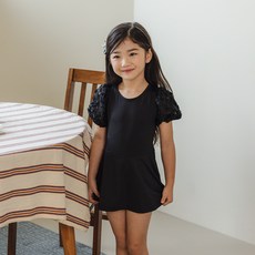 女童 Ludiakids 蕾絲連身泳裝