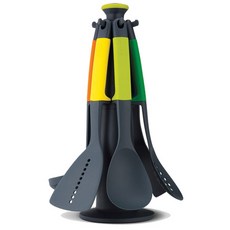 Joseph Joseph 廚房料理工具組 10118號, 6種烹飪工具+支架, 混色, 1組