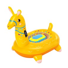 Bestway 孩童羊駝造型充氣坐椅, 1入, 黃色