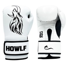 HOWLF 雅典娜 拳擊手套 套組, 白色 + 黑色, 1套