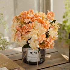 GAPANG 乾花花束 TESI038 + 花瓶, 14 號橙色