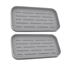 Lifesalim 多功能矽膠瀝水墊 2入, 灰色