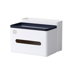 JCP 심플 그리드 멀티 티슈박스, 블루, 1개