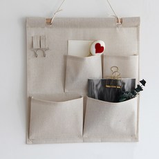 簡約多功能收納掛袋 2個, 混色