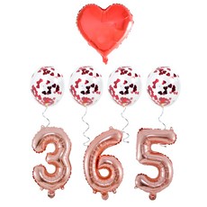 PARTYSHOW 365天周年紀念派對銀箔氣球組, 混色, 1套