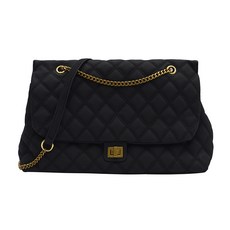 스웨이드 미들 숄더백