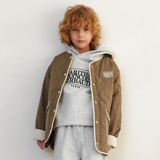 MaritheFrancoisGirbaud 兒童款 ENFANT CLASSIC OUT POCKET 菱格紋夾克