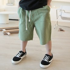 sonyun market 男童珍珠奶茶麻質短褲