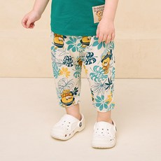 milkmile 兒童涼感透氣叢林探險熊涼爽褲