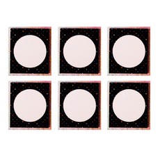 LUCALAB 黑色噪音備忘錄紙 6 件套, 黑色的, 1套