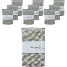 Sunwooland 銀絲菜瓜布, 10入, 1組