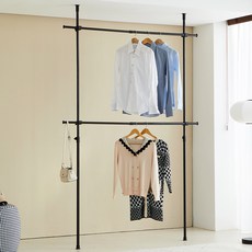 Tres Belle Connect 更衣室頂天立地衣架 28mm, 黑色