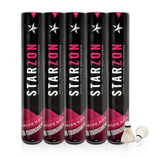 星區俱樂部會議5號鵝毛羽毛球12p, 隨機出貨, 5組