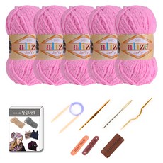 alize 毛線DIY工具組 5球, 1套, 191糖果粉