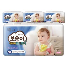 BOSOMI 寶舒美 韓國製 頂級美國棉褲型尿布 女童, L, 120片