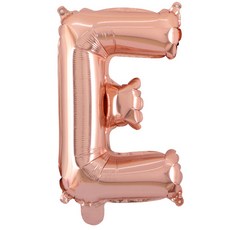 WOW PARTY KOREA 字母 E 氣球 小, 玫瑰金, 15個