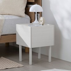 아이리스 침대 사이드 테이블 WST-300, 화이트, 1개