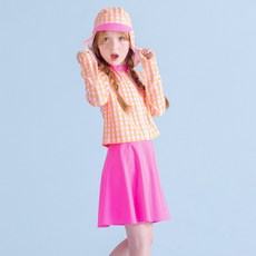 ILoveJ 女童Waves連身防磨泳衣套裝