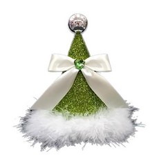 萊姆綠閃亮水鑽蝴蝶結, 2個, 混合色