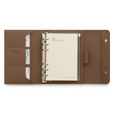 FunnYmade 皮革無日期時間規劃手帳 + 內頁套組, 1組, 泥米色