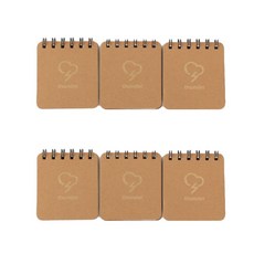 Tree 藝術素描迷你筆記本, 混色, 6本