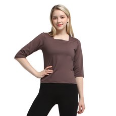 nokjok 女款Renee瑜珈皮拉提斯七分袖T恤