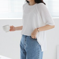 봉봉스토리 임산부 챕터원 하찌 반팔 니트 티셔츠