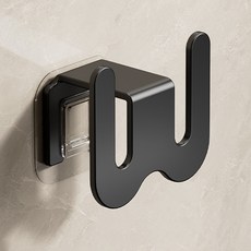 Alleophom 壁掛式拖鞋收納架 8.6 x 7.6 cm, 黑色, 3個