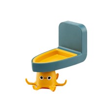 360度旋轉廚房用品壁掛架, 1個, 黃色