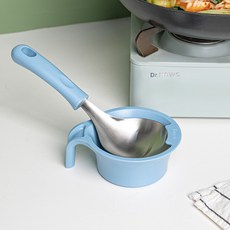 Bogen 304不鏽鋼迷你湯勺上菜匙組, 1套, 天空藍