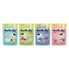 Cheeki monki 優格餅乾 4入, 原味+蘋果口味+草莓口味+藍莓口味, 1組