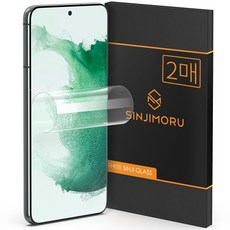 신지모루 스크래치 복원 고광택 코팅 풀커버 액정 보호 필름, 2개