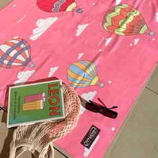 Dynamm 超細纖維光觸媒大型海灘巾 90 x 130 cm, 粉色翅膀, 1個