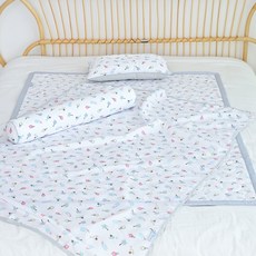 ahtty blanc 嬰幼兒人造絲寢具4件組, 棕櫚樹