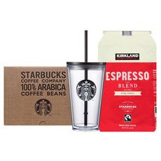 STARBUCKS 星巴克 Black Siren Cold Cup 473ml + Kirkland Signature Espresso 1.13kg 禮盒, Black Siren Cold Cup 473ml + Signature Espresso 1.13kg, 1套