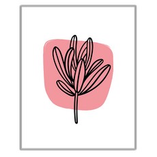 추상 일러스트 063 그림 인테리어액자 IDP-063, 실버