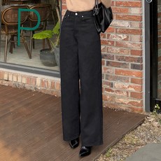 Invivid 女款高腰寬鬆牛仔褲 H02D17_ic5599