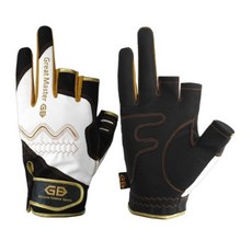 GBmild Grit Master 釣魚手套 GB-F1005, 白色的
