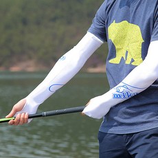 Mikanuo 防曬袖套, 白色, 1雙