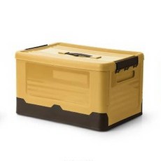 Byeduru折疊式柔和生活收納箱, 黃色的, 1個