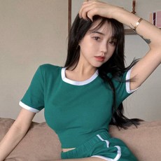 올룸 여성용 크롭 트레이닝 상의