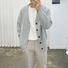 阿朵爾經典 男款 Port Oversize版型羊毛針織開襟衫