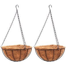 아침향기 코코넛 걸이 화분, 2개